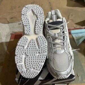 Stylish Gray and White Sneakers